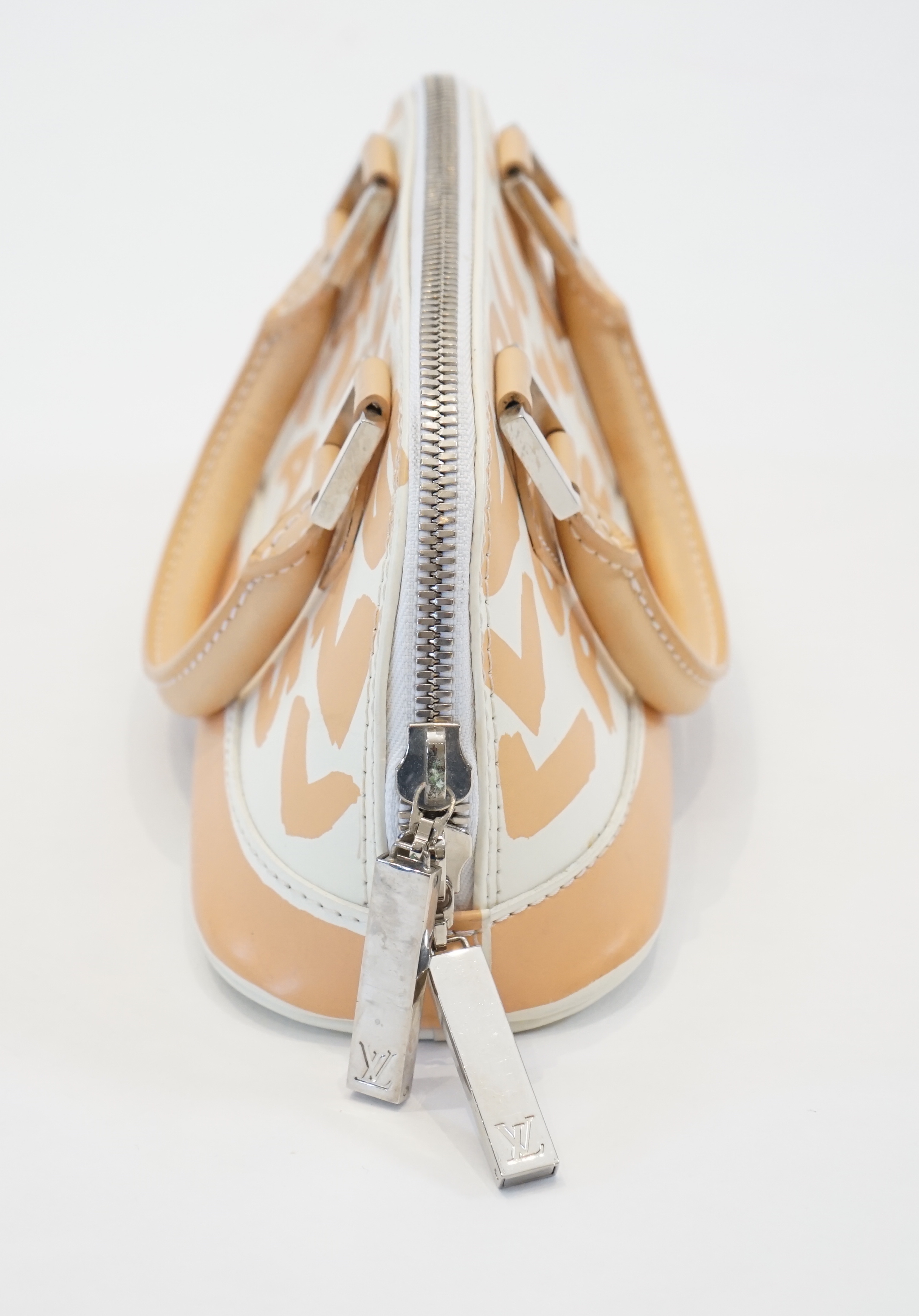 A Louis Vuitton x Stephen Sprouse 2001 GRAFFITI Alma BB Handbag - Neutrals width 25cm, depth 10cm, height 12cm